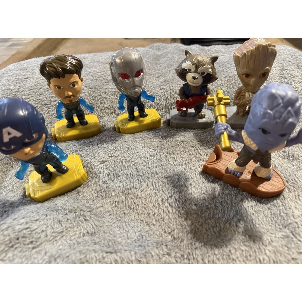 2019 McDonalds Marvel Happy Meal toys lot of 6 Groot